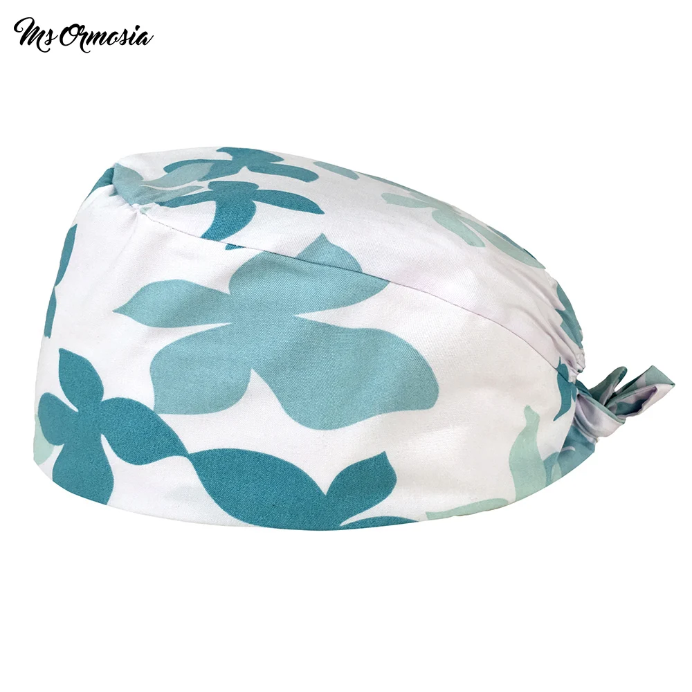 

Женские и мужские зеленые зеркальные шапки, регулируемые скрабы, головные уборы, Повседневные Головные уборы, бандажные головные уборы, раб...