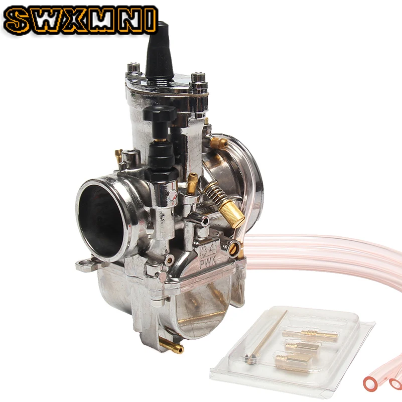 Новый Серебряный карбюратор PWK 34 мм для Mikuni Запчасти 100 300cc скутеры с Мощность