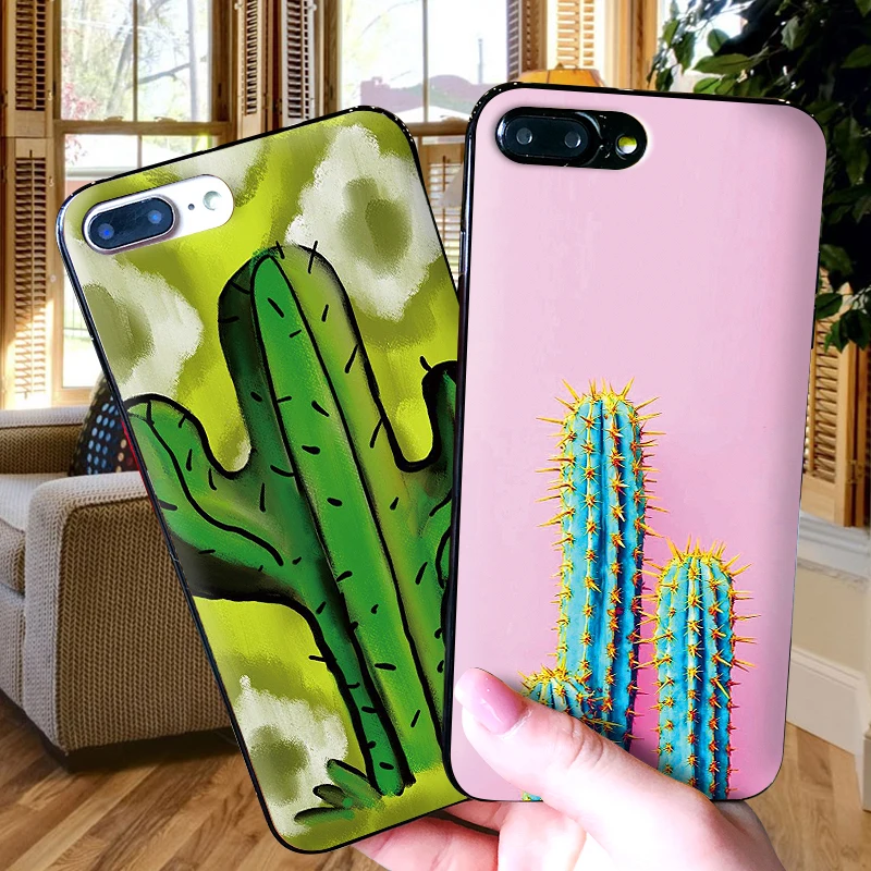 Чехлы для iPhone XR XS Max X 6 6S 7 8 Plus кактус мягкий IMD Телефон задняя крышка подарок |