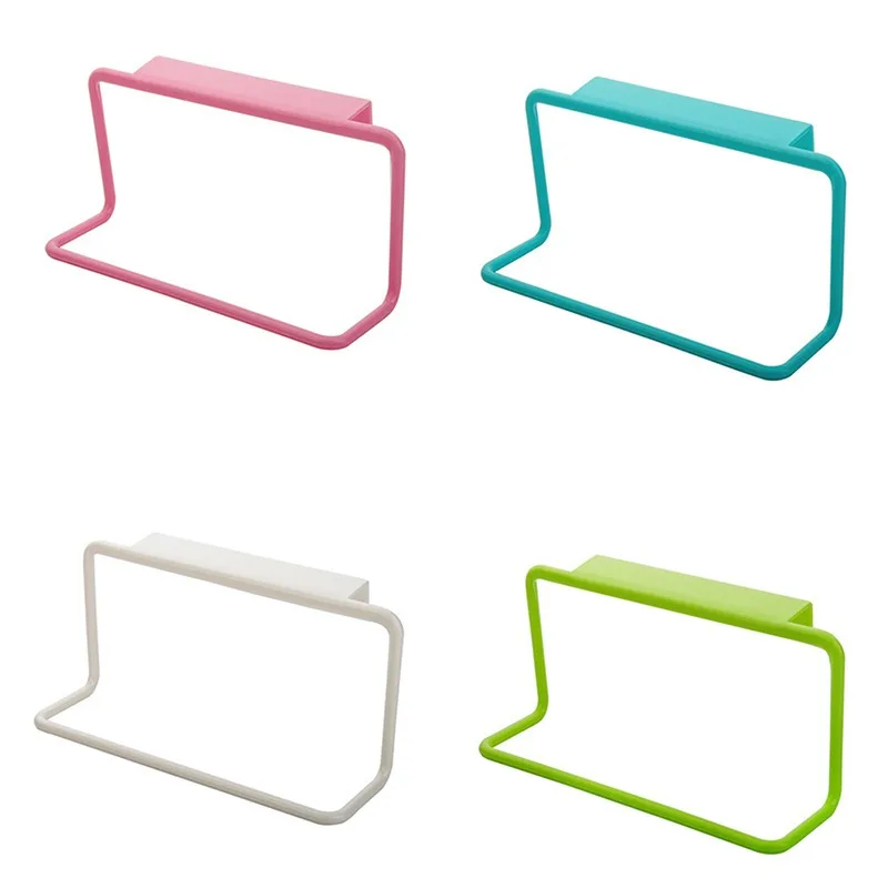 

1/4 PC Kitchen Organizer Towel Rack Hanging Holder Bathroom Cabinet Cupboard Hanger Shelf For Kitchen Supplies Accessories