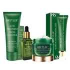 BREELYY наборы для ухода за кожей лечение акне, гель, крем для лица, сыворотка для лица, уход за лицом, очищающий крем Tea наборы деревьев, корейская косметика