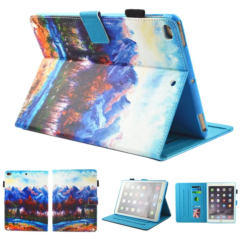 Модный чехол подставка с изображением дельфина для Apple iPad Air 1 2 5 6 New 9 7 2017 2018 5th 6th