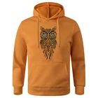 Мужская толстовка с рисунком совы, винтажная теплая одежда, мягкая свободная Мужская Толстовка Оверсайз, 2021The Myth Of The Owl