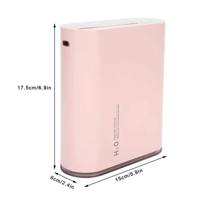 

1L USB Charging Air Humidifier Double Spray Nozzle Humidifier with Night Light for Home Office 5V 400mA 4W