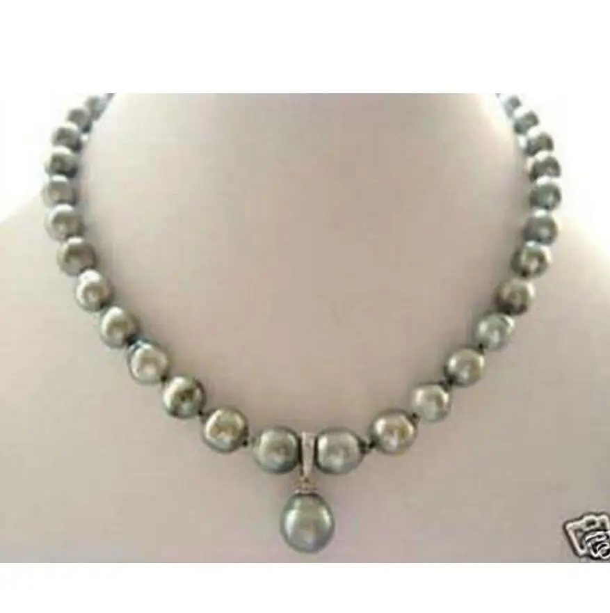 Модные ювелирные изделия Бесплатная доставка Высокое TAHITIAN Жемчужное ожерелье с