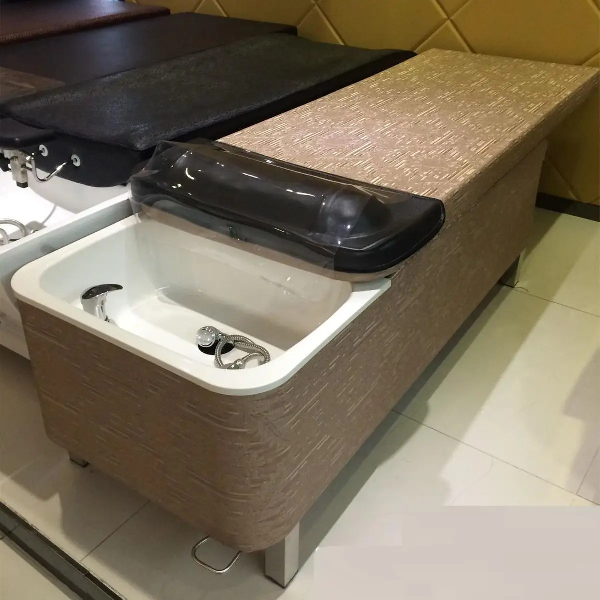 Косметологическая кровать для косметических салонов Lavacabezas Silla Peluqueria, Парикмахерская мебель Cadeira Maquiagem, шампунь, стул