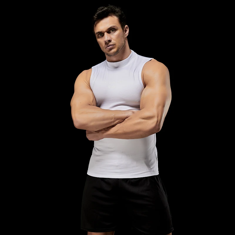 

Men's Sleeveless Vest Pure Color Winter Warm Shapewear Add velvet Corset Shirt Slim Heated Underwear Fitness Men Tank Tops