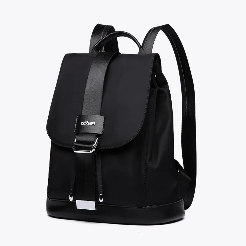 hot! Women's Backpack Student Bag Teen Girl Nylon Buckle Design Black Femme Mochila Women's Backpack Fashion Sac A Dos