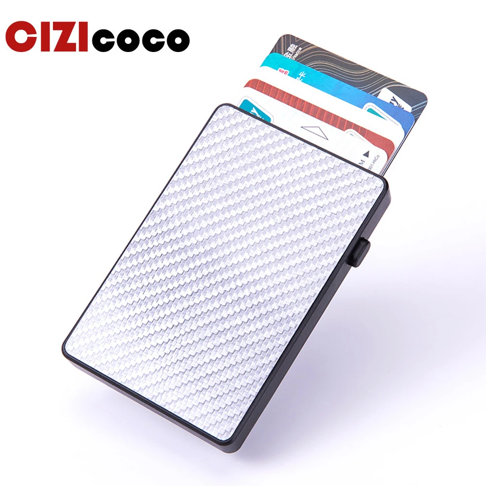 Новый тонкий ID держатель для Карт RFID Анти Вор Умный кошелек унисекс