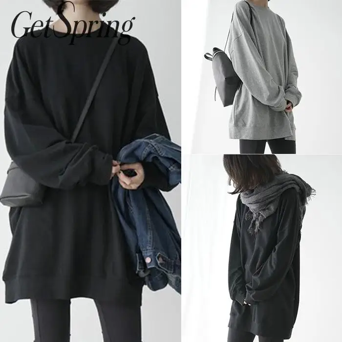 Getвесенние женские толстовки Толстовка с длинным рукавом Пуловеры свитшоты