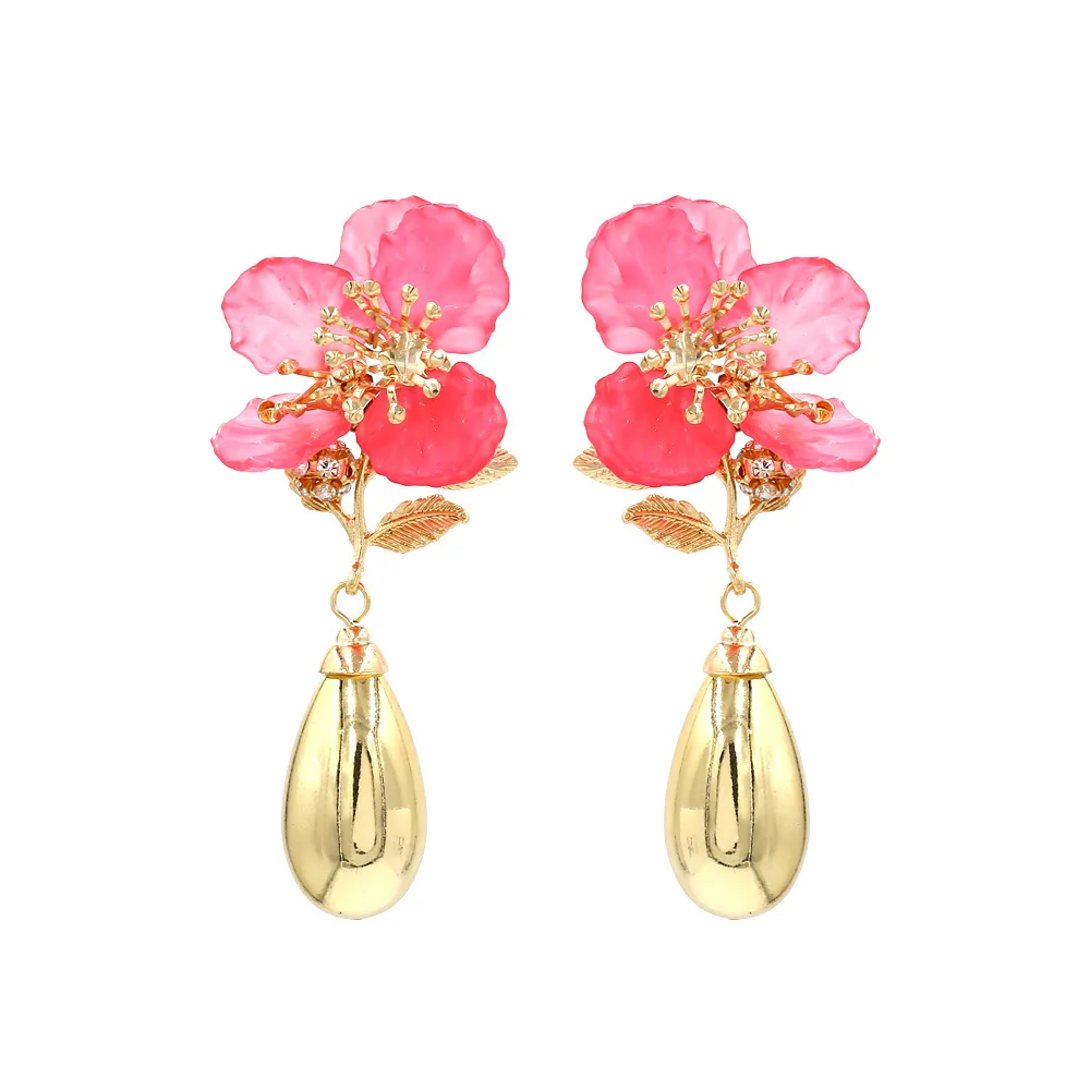 Vodeshanliwen ZA New Crystal Tassel Earrings For Women Fashion Imitation pearl Statement Big Earrings New Accessories - Окраска металла: 5