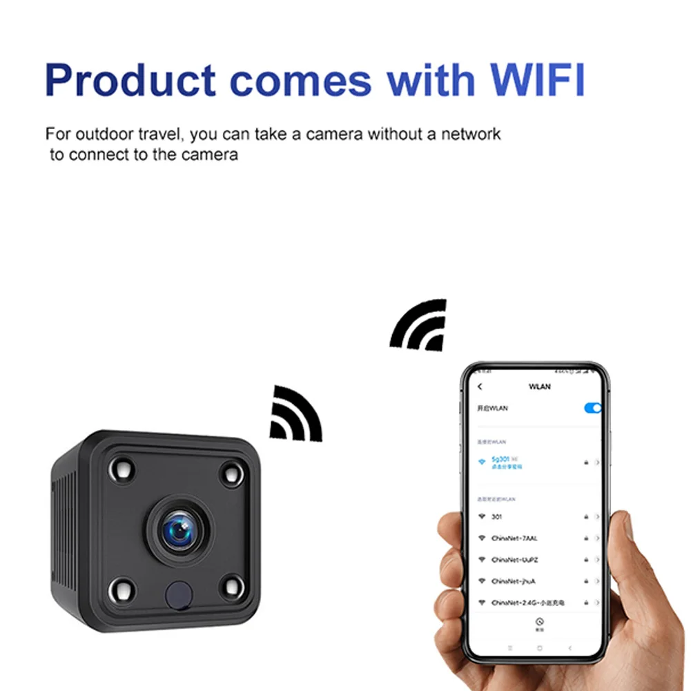 Мини Wi Fi камера X6 1080P HD ночное видение обнаружение движения видеокамера с