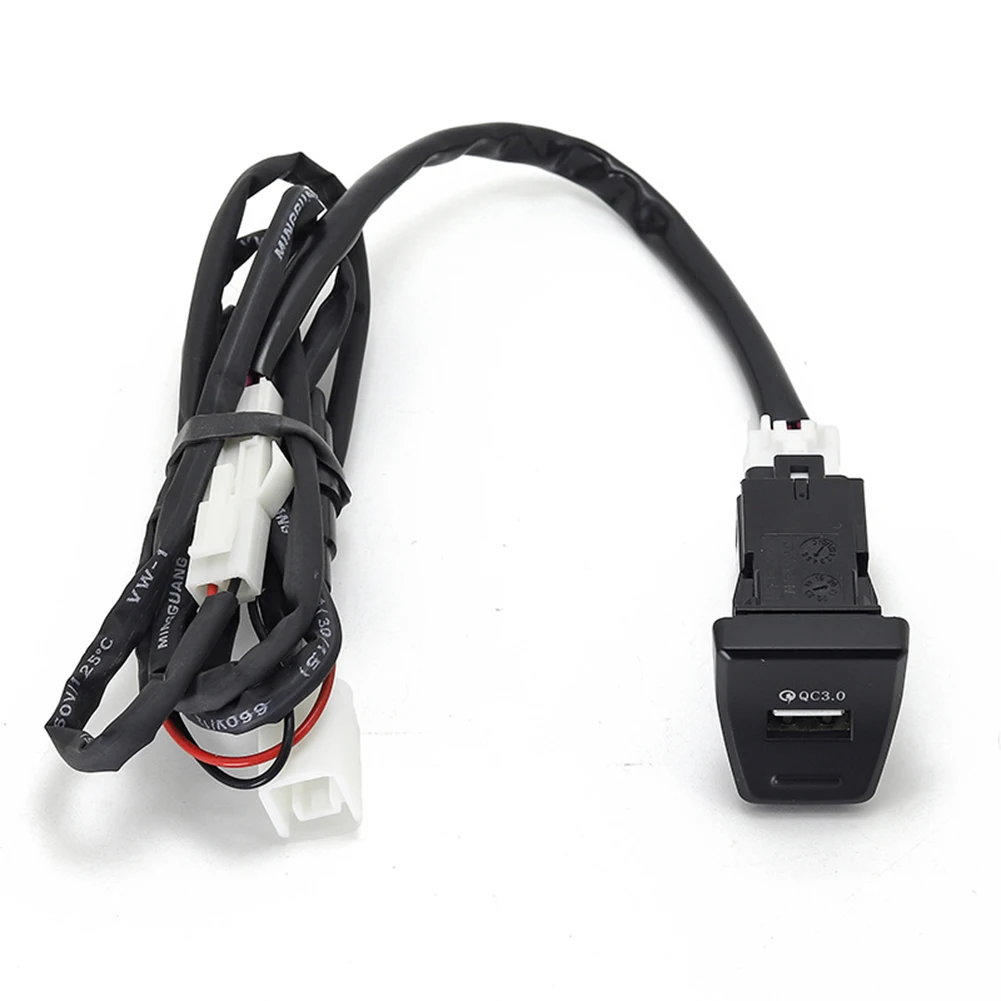 

Easy Install USB Port Safe Replacement Parts Interior Trim Central Console Phone Tablet Universal Plastic Car Charger For RAV4