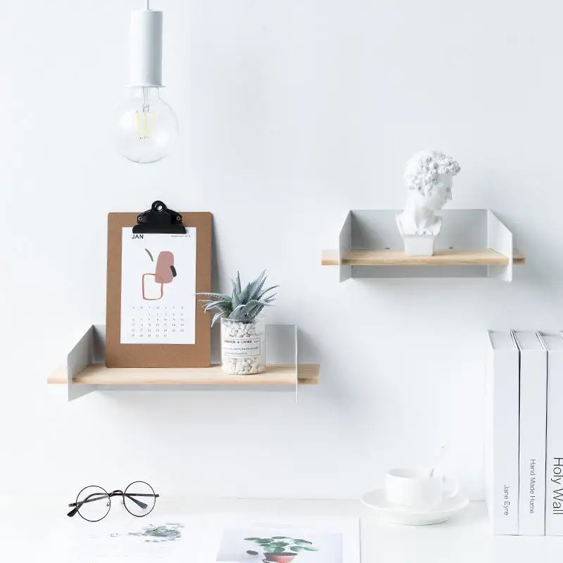 Скандинавские Кованые настенные вешалки для хранения тарелок INS стиль полка