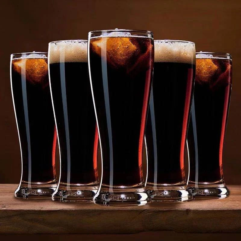 

6PCS/Lead-free Glass, Beer Mug, Heat Resistant Glass, Juice Cup, Beverage Cup, Milk Cup, 6 Sets