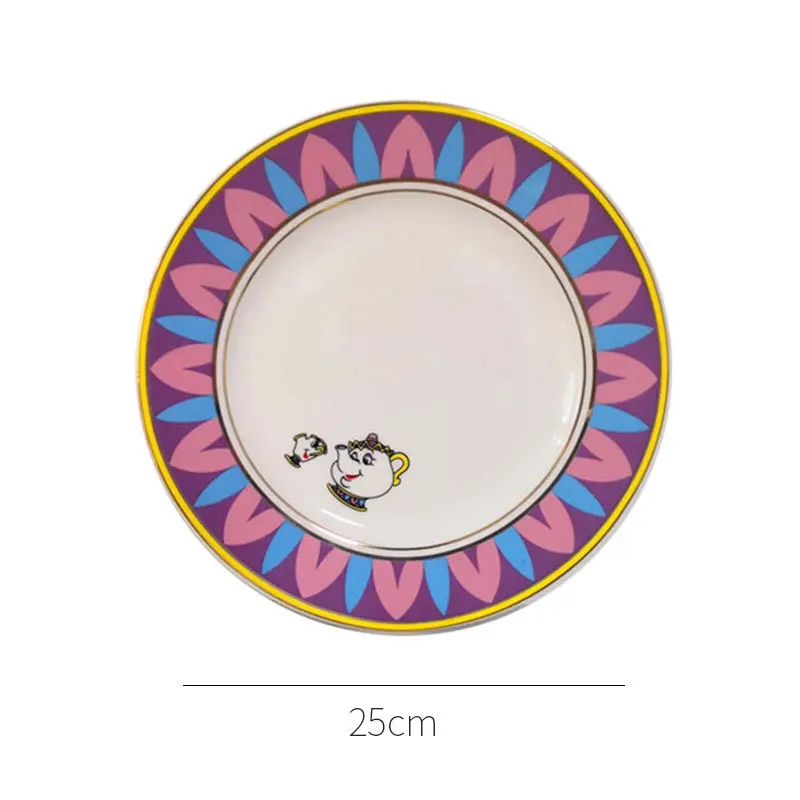 Чайный горшок Disney Красавица и чудовище чайная чашка сахарница керамический