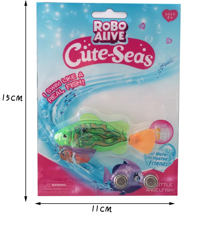 

5PCS Transparent Clown Fish Swimming Baby Bath Toys Induction Pet Fish Light Swimming Turtle