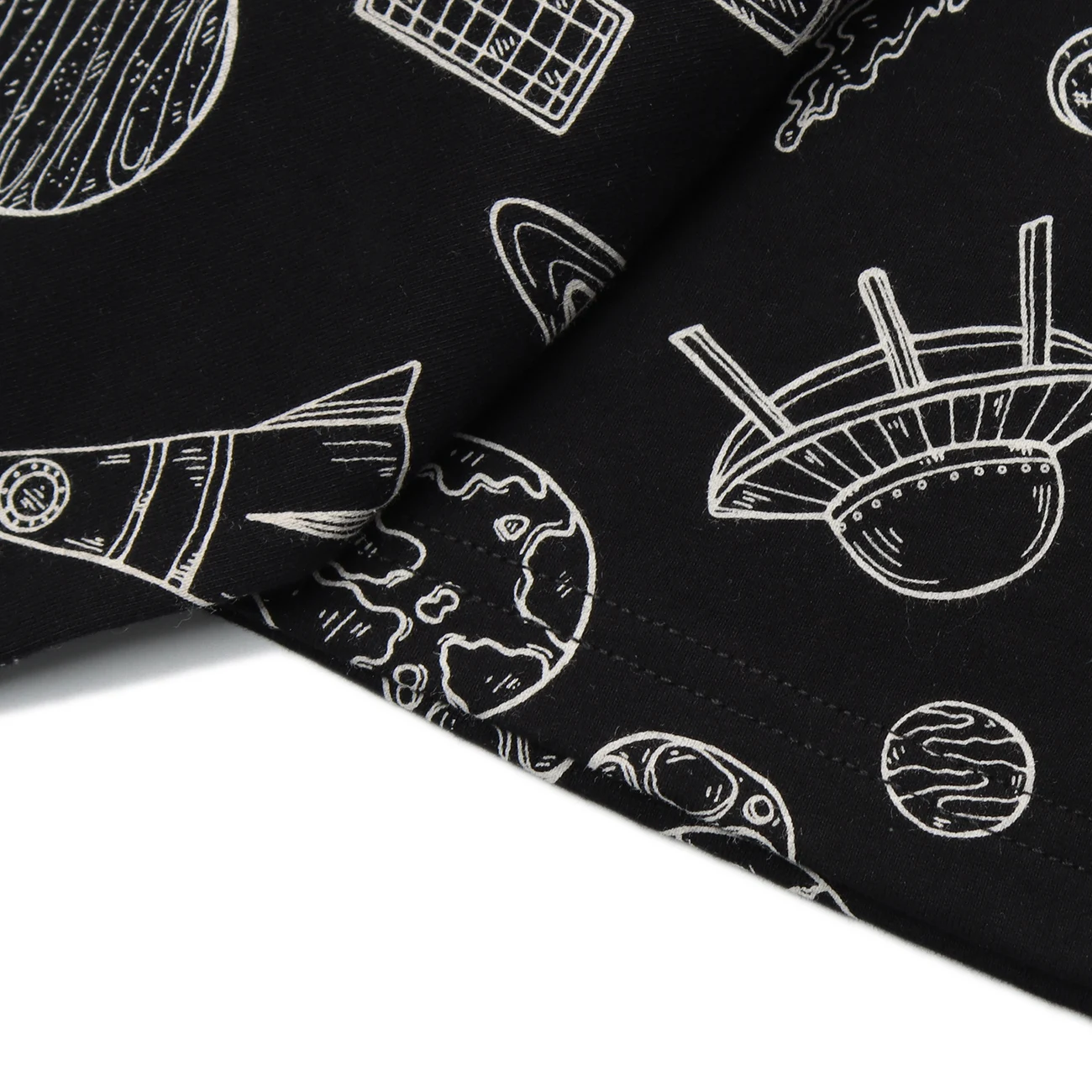 

LACIBLE Streetwear Harajuku Women T Shirt Spaceship Rocket Painting Print T-Shirt Men Cotton Summer Short Sleeve Shirt Unisex