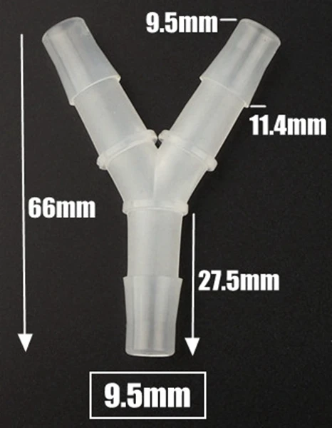 Соединители для садового водопровода NuoNuoWell 5 шт., прозрачные, пластик
