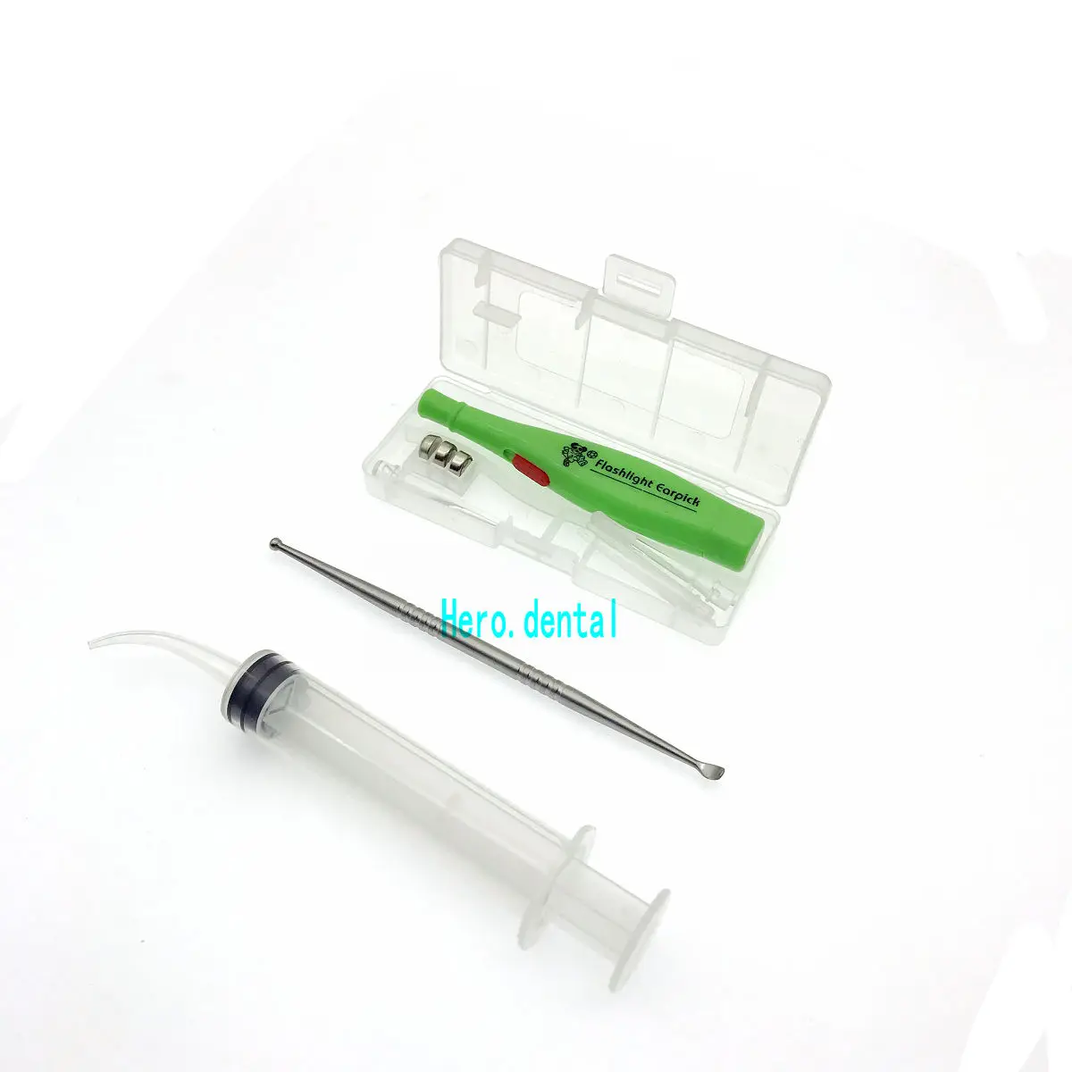 3pcs/set Tonsil Stone Remover Kit LED Light & Box + Irrigation Syringe Premium Tool | Красота и здоровье