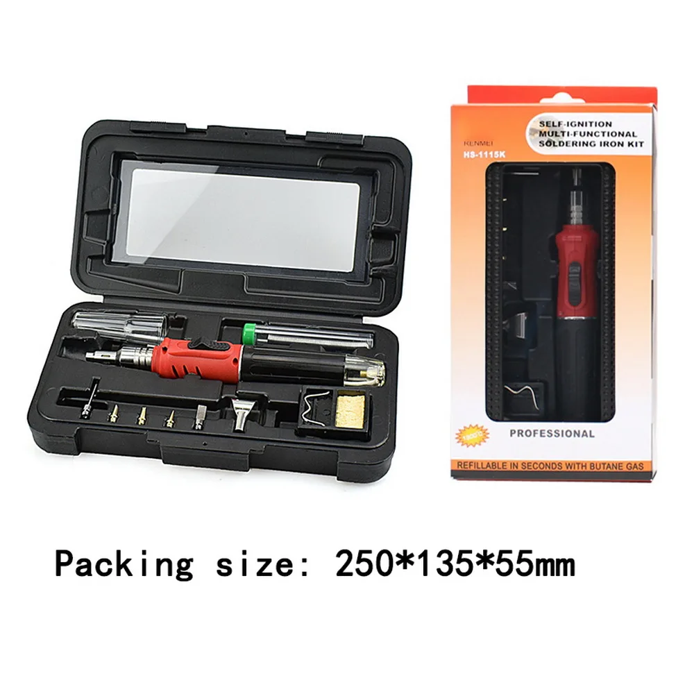 Soldering Iron Professional 10 in 1 Set Butane Gas Welding Torch Kit Tool New | Инструменты