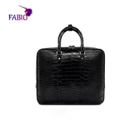 mens office briefcase crocodile belly leather pure handmade custom leather briefcase business briefcase