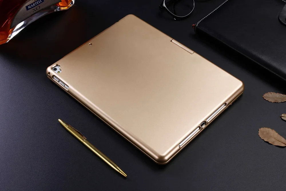 Для iPad Pro 9,7 360 градусов вращение беспроводной Bluetooth клавиатура чехол с 7 цветов светодиодный подсветка