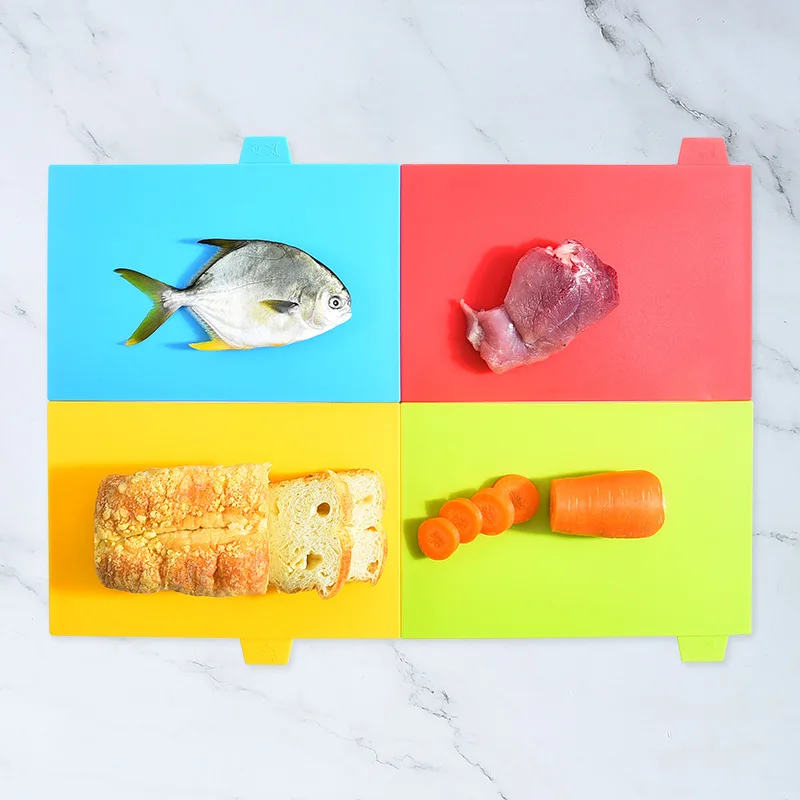 

Разделочная доска с держателем, разделочная доска из плотного полипропилена разных цветов для разных видов использования, домашние кухонн...