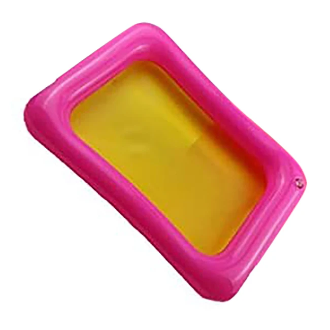 

Portable Inflatable Sand Tray Tray Castle Mobile Table Moldable Play Sand Tray Sand Tray Lid Random Color65X45CM