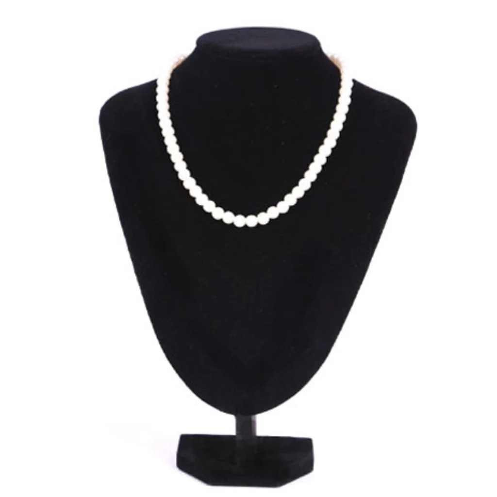 Бархатная Подставка манекен для ожерелий витрина ювелирных изделий подставка