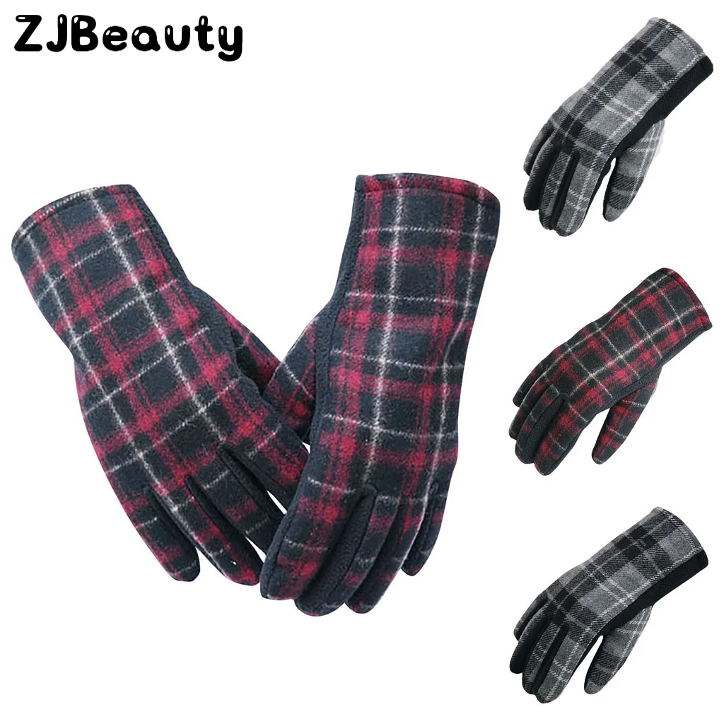 Для взрослых женщин мужчин зимние теплые английские проверенные снег Silde экран