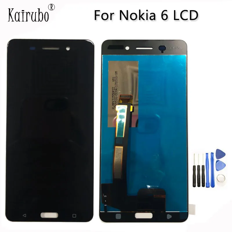 Лучший 5 дюймовый IPS экран для Nokia6 TA 1033 1025 сенсорный стеклянная панель дигитайзер