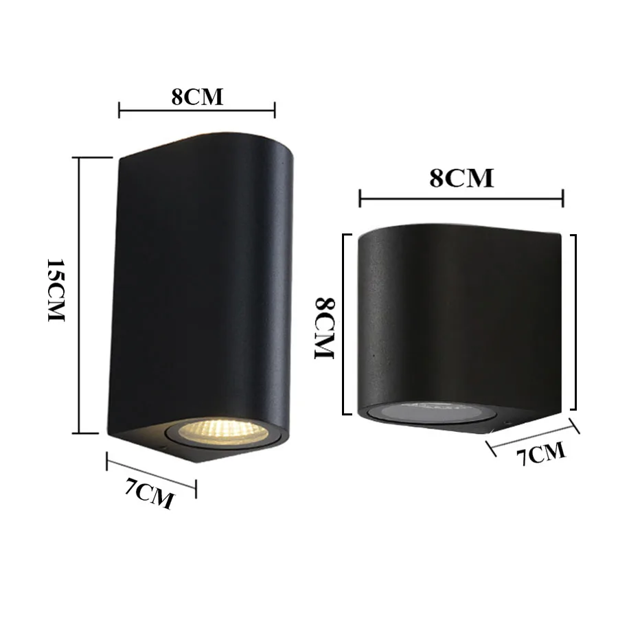 

Thrisdar Up Down Waterproof LED Wall lamp COB 6W 10W Outdoor Garden Patio Villa Porch Wall Light Balcony Exterior Wall Light