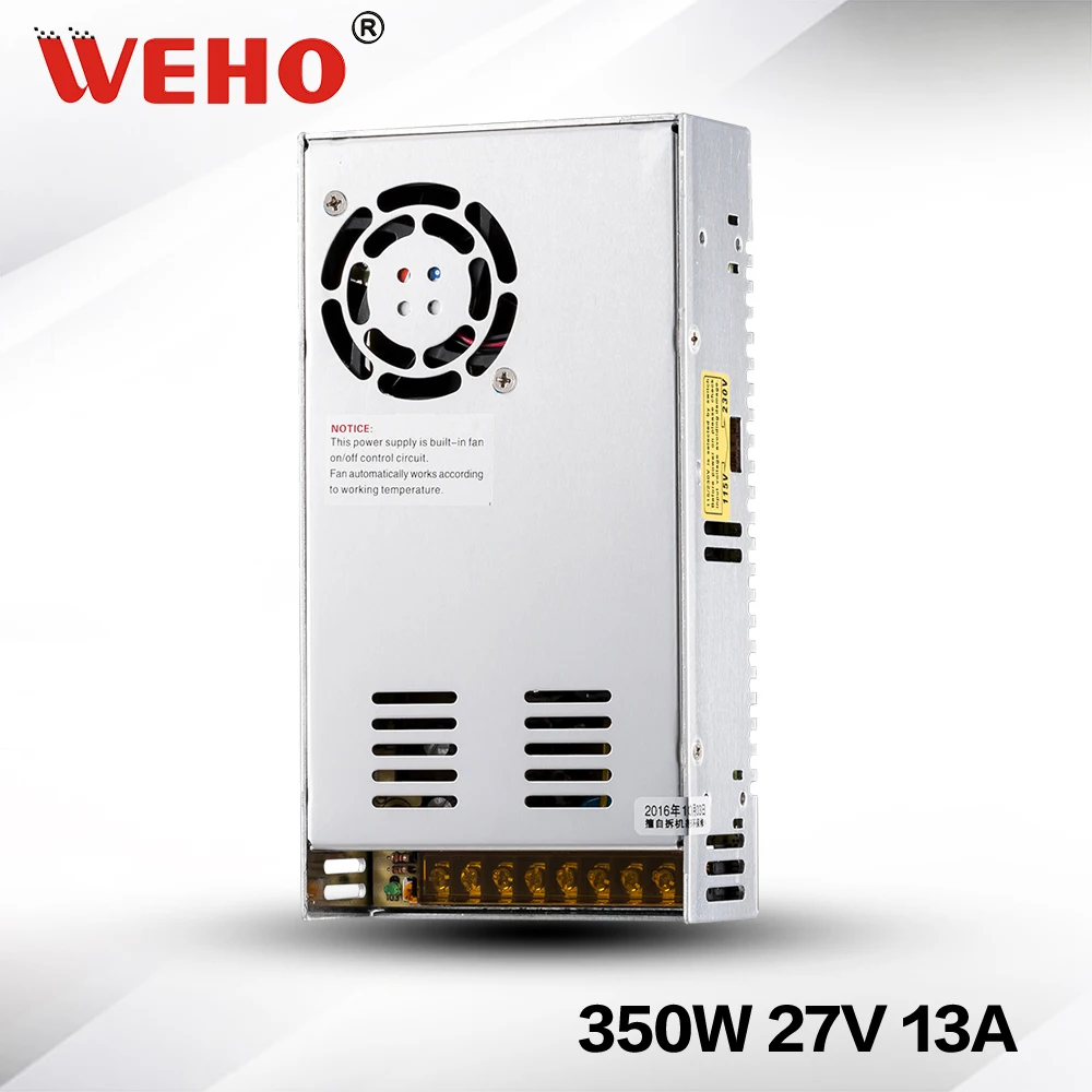 

(S-350/400) CE RoHS 5VDC 27VDC 60VDC 70VDC 80VDC 110VDC Single Output 350W 400W Switching Power Supply With Fan