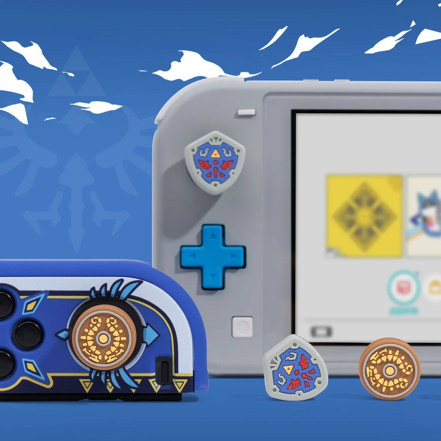 Фото Чехол для джойстика с накладкой на Стик для Zelda Skyward Sword Monster Hunter RISE Nintendo Switch NS Lite Joy-con №3