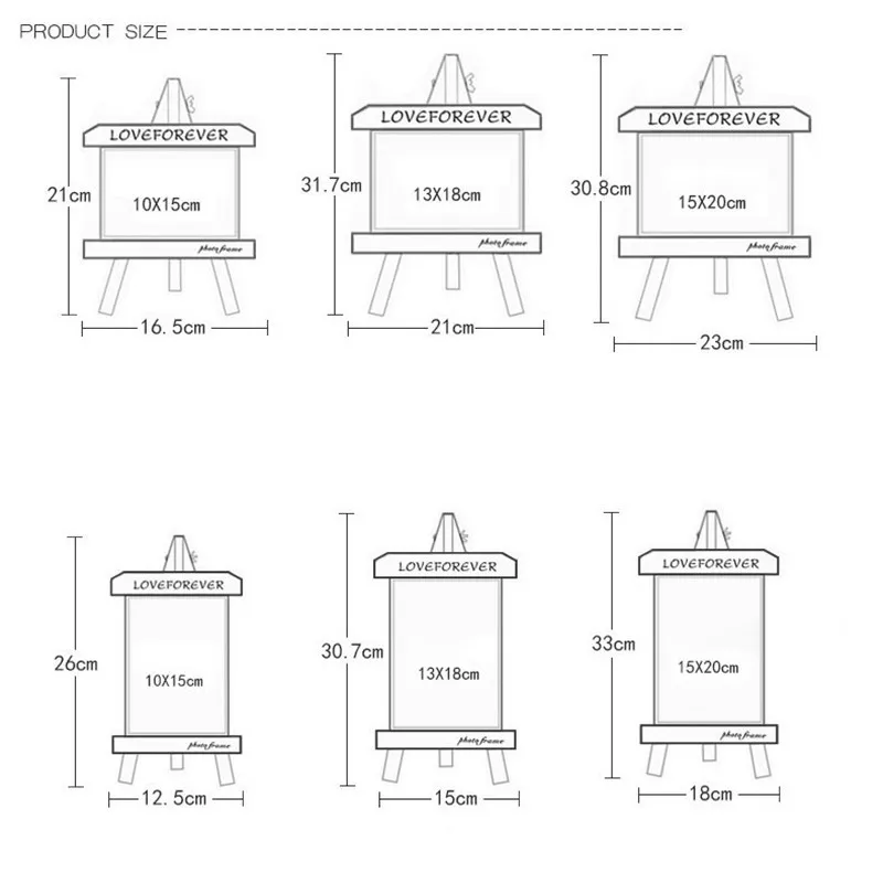 Фоторамка из массива дерева маятник простой мольберт дизайн фотостудия
