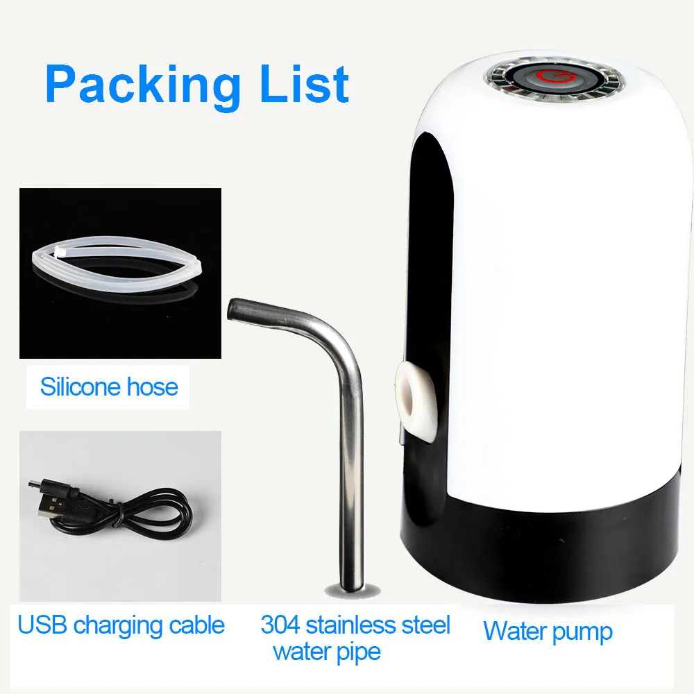 

Home Gadgets Water Bottle Pump Mini Barreled Water Electric Pump USB Charge Automatic Portable Water Dispenser Drink Dispenser