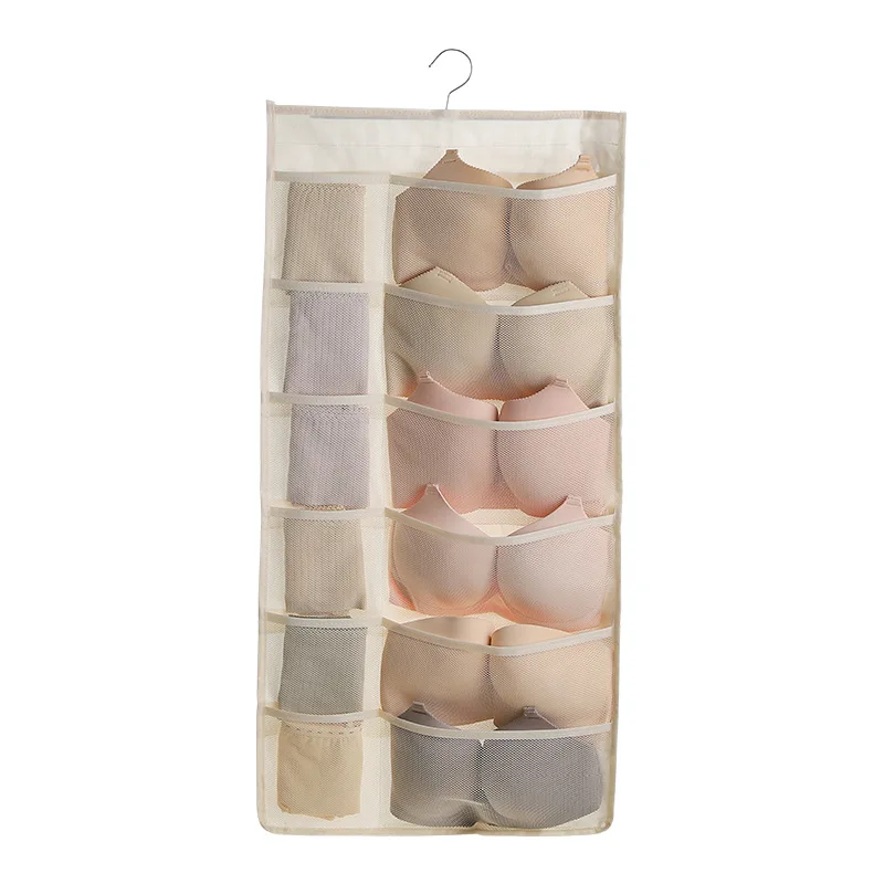 

Underwear Storage Bag Dormitory Wall Hanging Student Household Wall-Mounted Wall Hanging Storage Bag Double-Sided Storage Bag