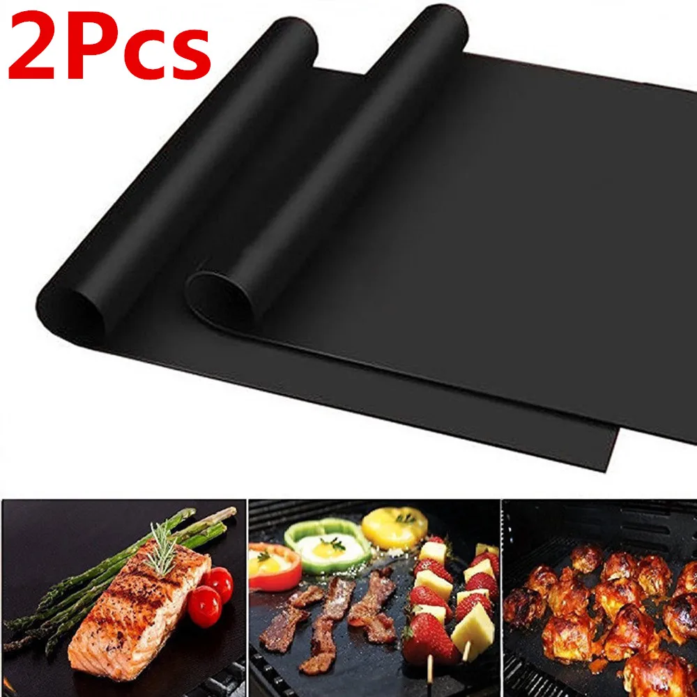 2 шт. термостойкий гриль для барбекю коврик кемпинга на открытом воздухе Посуда