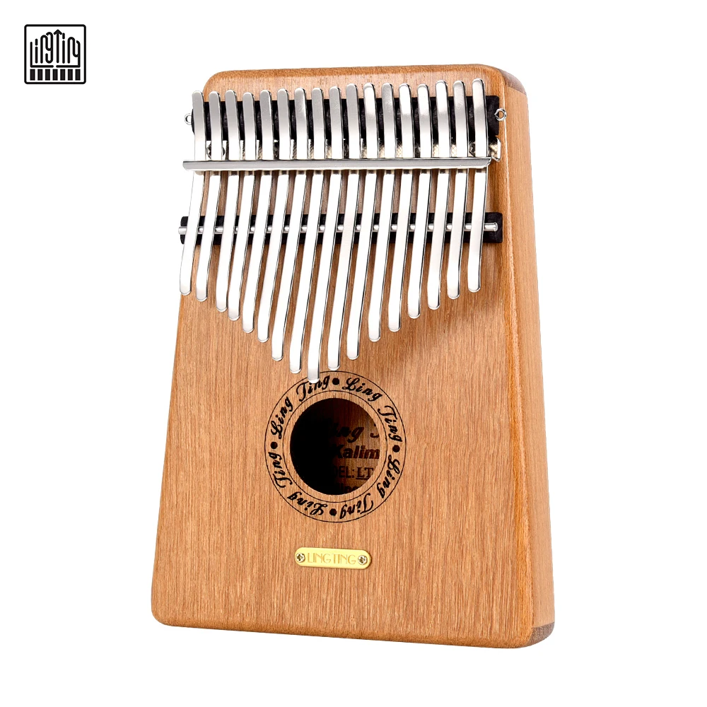 LINGTING K17G 17-клавишное портативное пальцевое пианино Kalimba Mbira G Tonality сандаловое