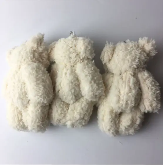 50 шт./лот мини шарнирный плюшевый мишка плюшевые игрушки брелок белые мишки из