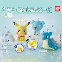 bandai action figure genuine shell free gacha pokemon 11 pikachu rare out of print model decoration toy