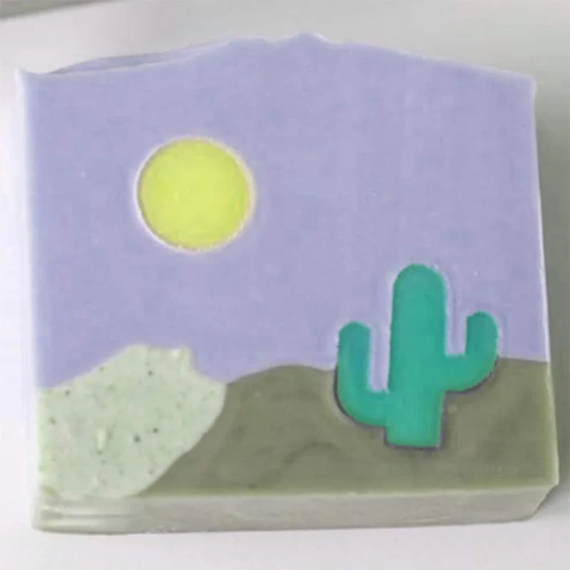 Hot XD-Cactus Tube Column Silicone Soap Mold Embed Cold Process Making Supplies | Дом и сад