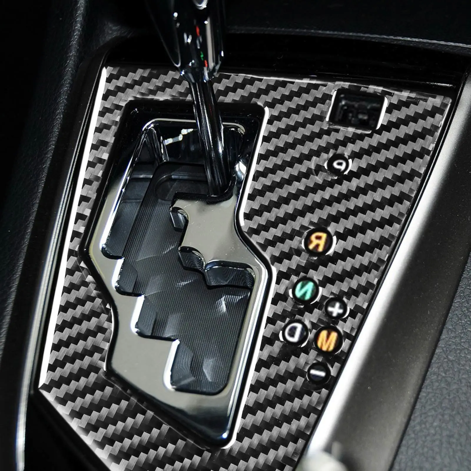 

Center Console Shift Panel Sticker Black Carbon Fiber Interior Sticker Suitable For Toyota Corolla 14-18 Car Interior Sticker
