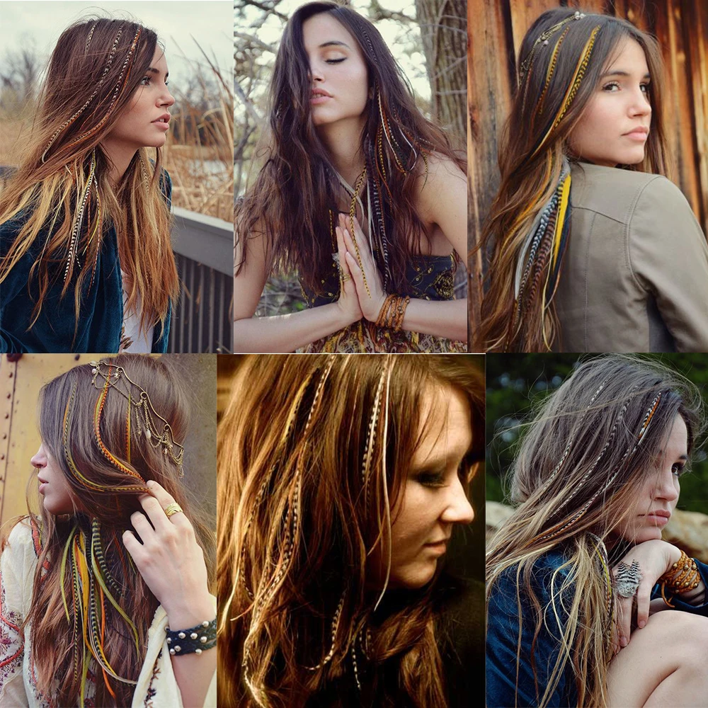 Synthetic Strands of Hair Extensions Pink Fake I-tip Hairpiece Accessories for Women Colorful Kanekalon without Clips 2021