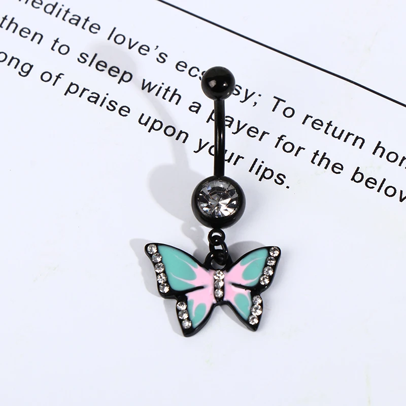 

New Butterfly Sexy Piercing Navel Nail Body Jewelry Pendant Belly Button Rings