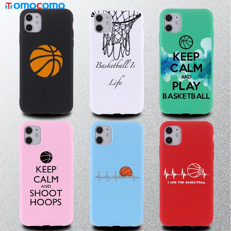 

Anime Cool Basketball Soft TPU Phone Cover For iPhone 11 12 Pro Max Mini XS XR X 7 8P Shockproof Colorful Phone Case Shell