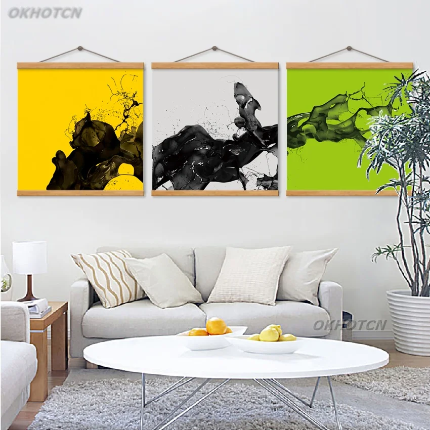 Цветной модульный Печатный художественный плакат современный абстрактный