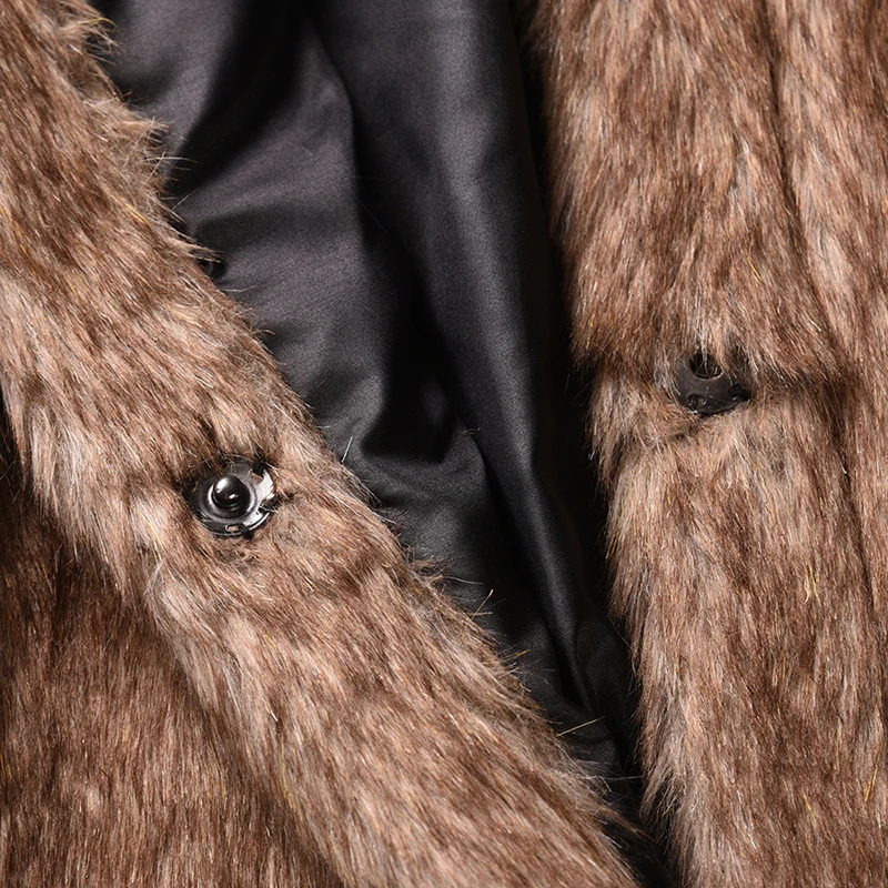 

Faux Fur Coat Thick Warm Coat 2020 Winter Cute Hat Mid-length Leopard Print Fur Coat