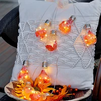 outdoor global light bulb maple leaf string led fairy lamps christmas tree bedroom living room garden wedding party decoration